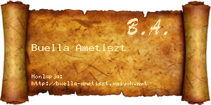 Buella Ametiszt névjegykártya